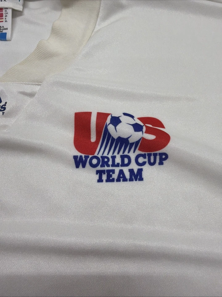 ADIDAS EQUIPMENT USA USMNT SOCCER JERSEY 1990s Football ORIGINAL World Cup XL - Image 3 of 4