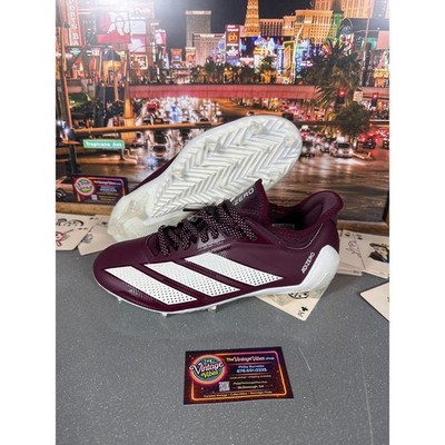 Adidas Adizero Electric.1 Football Cleats Burgundy White IF4196 Men s 7.5 New