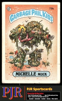 Michelle Muck 1985 Topps Garbage Pail Kids Series 2 #79b Glossy Back