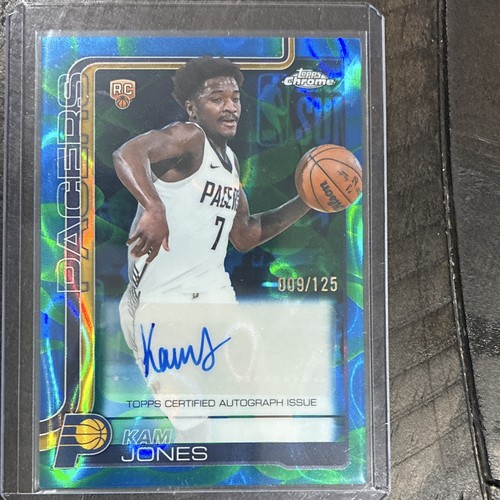 Topps 2025-26 Chrome Update Kam Jones Rookie Auto RA-KJO Pacers 009/125