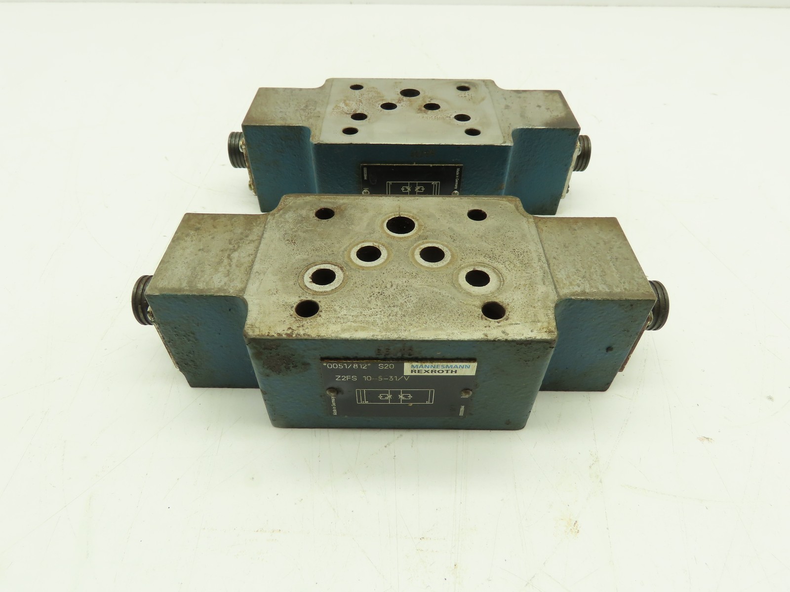 Rexroth Z2FS 10-5-31/V Hydraulic Throttle/Check Sandwich Valve Z2FS 10 LOT OF 2