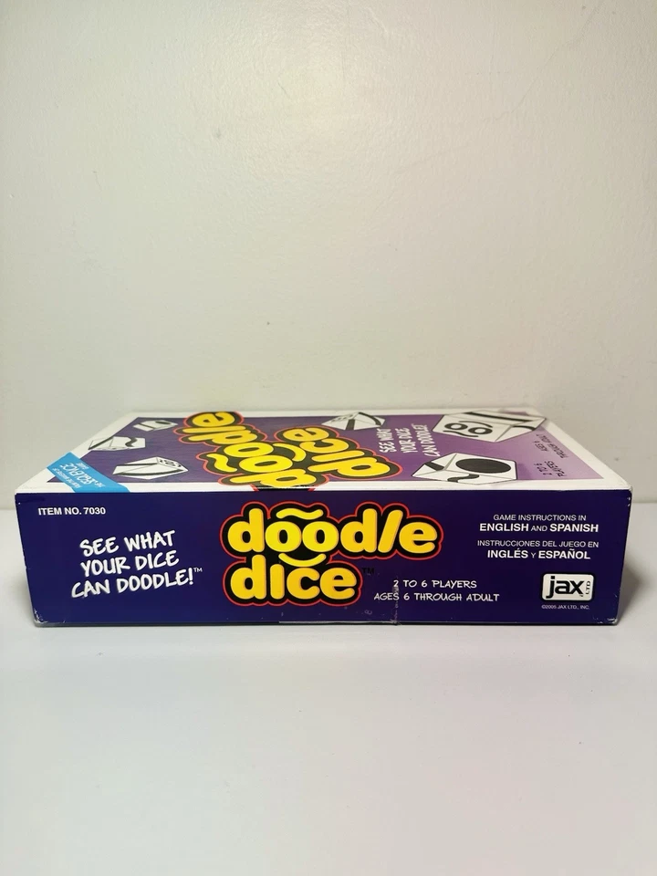 Doodle Dice Game COMPLETE Jax 2005 Makers of Sequence Family Kids Matching Game - Image 4 of 4