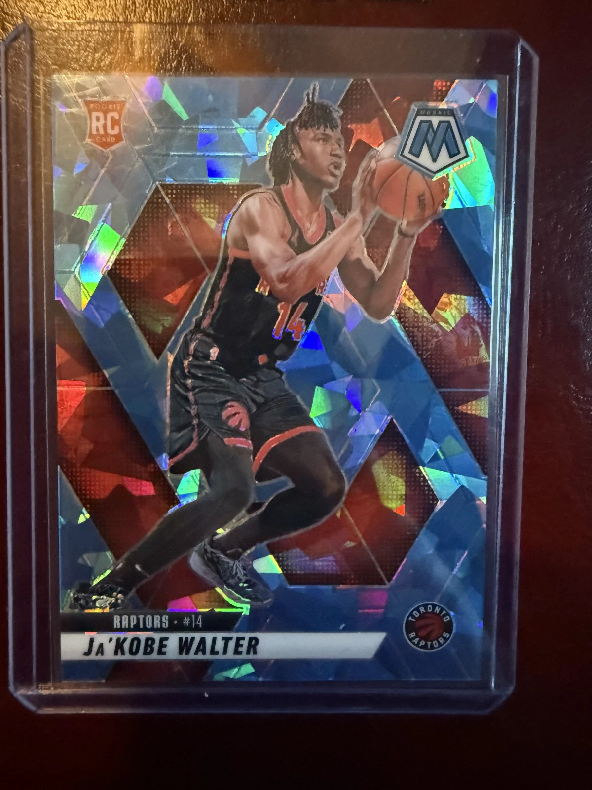 2024-25 Panini Mosaic - Rookies Ja'Kobe Walter #234 Ice Mosaic Prizm /125 (RC)