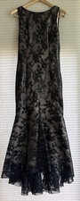 Eliza J Sequin Lace Trumpet Gown High Low Hem Women’s size 4