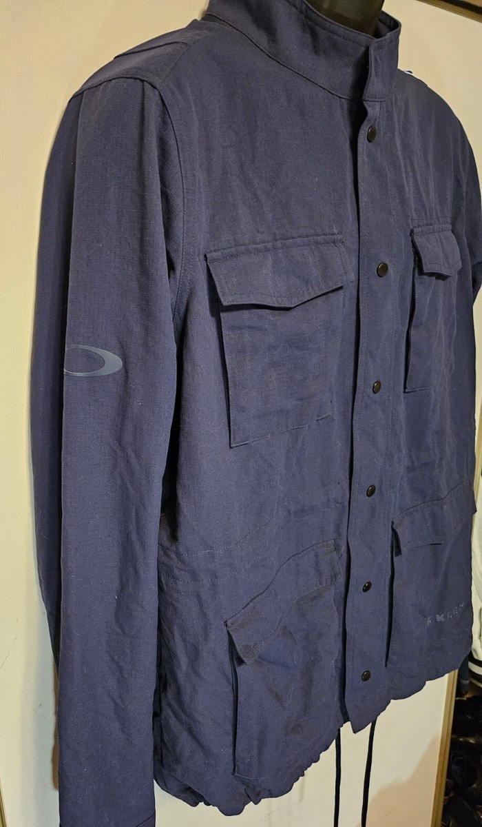 Vintage Oakley Blue Utility Chore Jacket EUC Mens XL | eBay