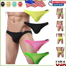 Men's Silky 4-Pack Low Rise Briefs - Ultra Pouch Design for Maximum Comfort