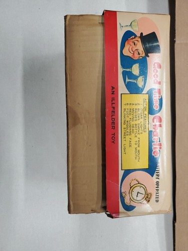 GOOD TIME CHARLIE VINTAGE TIN TOY BATT OPP 1950'S WITH ORIG BOX! BARWARE MANCAVE - Picture 23 of 24