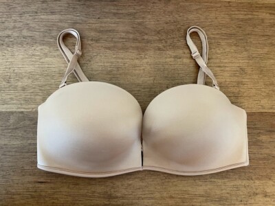 Victoria's Secret Praline 32D Very Sexy Bombshell Push Add 2 Cup Strapless Bra