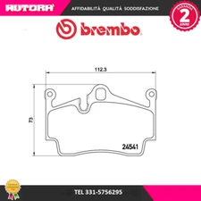 Brake pad kit, rear disc brake (BRAND-BREMBO)..