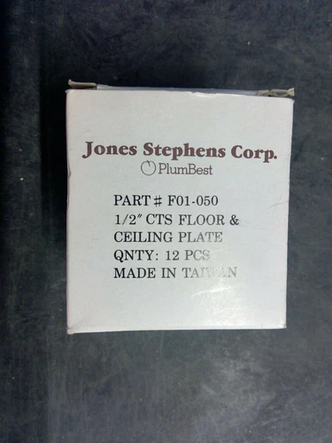 Jones Stephens / PlumBest F01-050 1/2" CTS Floor/Ceiling Plate *Free Shipping* - Picture 1 of 3