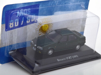 Voiture Miniature Renault 19 RT Chamade 1995 Verte 1/43 OPO - Collection Argentine