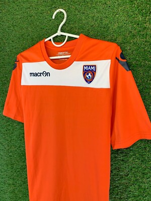 Maillot Miami FC 2013/2014 Entraînement Macron – Taille M – Orange Et Blanc – Occasion