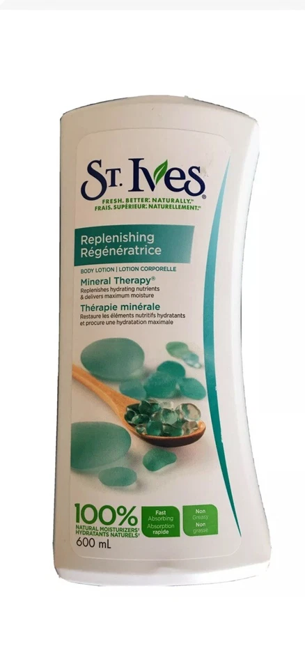 St. Ives Loción Corporal Reponedora Terapia Mineral Suave 100% Natural [21 fl oz] Foto 2 de 3