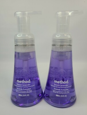 Method French Lavender Foaming Hand Wash 2 Pack, 10 fl oz Pump, NEW