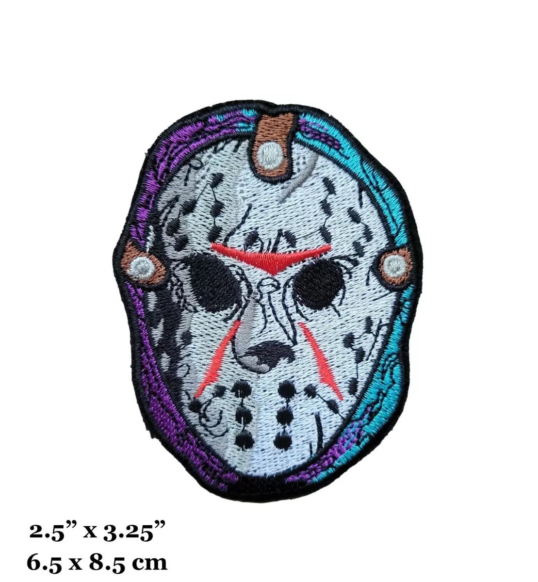 Friday The 13th Jason Voorhees Mask Iron On Patch