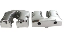 Replica Shovelhead Rocker Box Cover Set Polished fits Harley Davidson