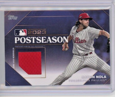 2024 Topps Postseason Performance Relic Red 25/99 #PPR-AN Aaron Nola - Phillies