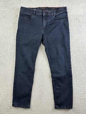 Alberto Jeans Mens Size 35x30 (29) Dark Wash Blue Luxury T400 PIPE Slim Fit