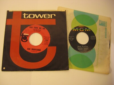 45 RECORD -  lot of 2    IAN WHITCOMB - YOU TURN ME ON   + sl  + bonus   q26