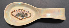 Vintage Ceramic Spoon Rest Welcome to Fabulous Las Vegas Iridescent Finish