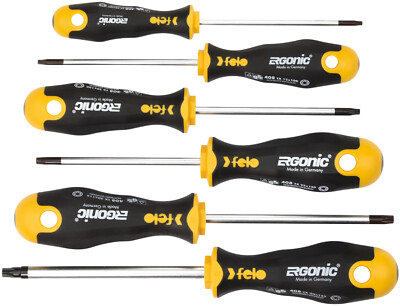 Felo Schraubendreher Satz 6-teilig ERGONIC 408 Torx T 10 - T 40