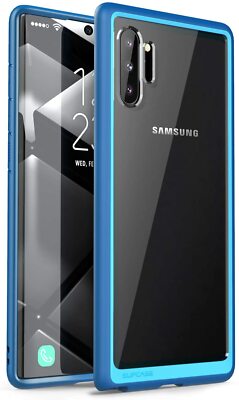 SUPCASE for Samsung Galaxy Note 10, Blue Hybrid Clear Case Shockproof Slim Cover
