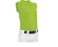 Champro Brand ~ Women's Large ~ Sleeveless ~ Fastpitch Jersey ~ Lime Green/White
