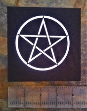 Pentacle Patch - Gothic Occult Pentagram Star punk metal grunge cross witchcraft