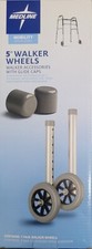 5 " Walker Wheels Addition/ Replacement with Glide Caps Works with most Walkers