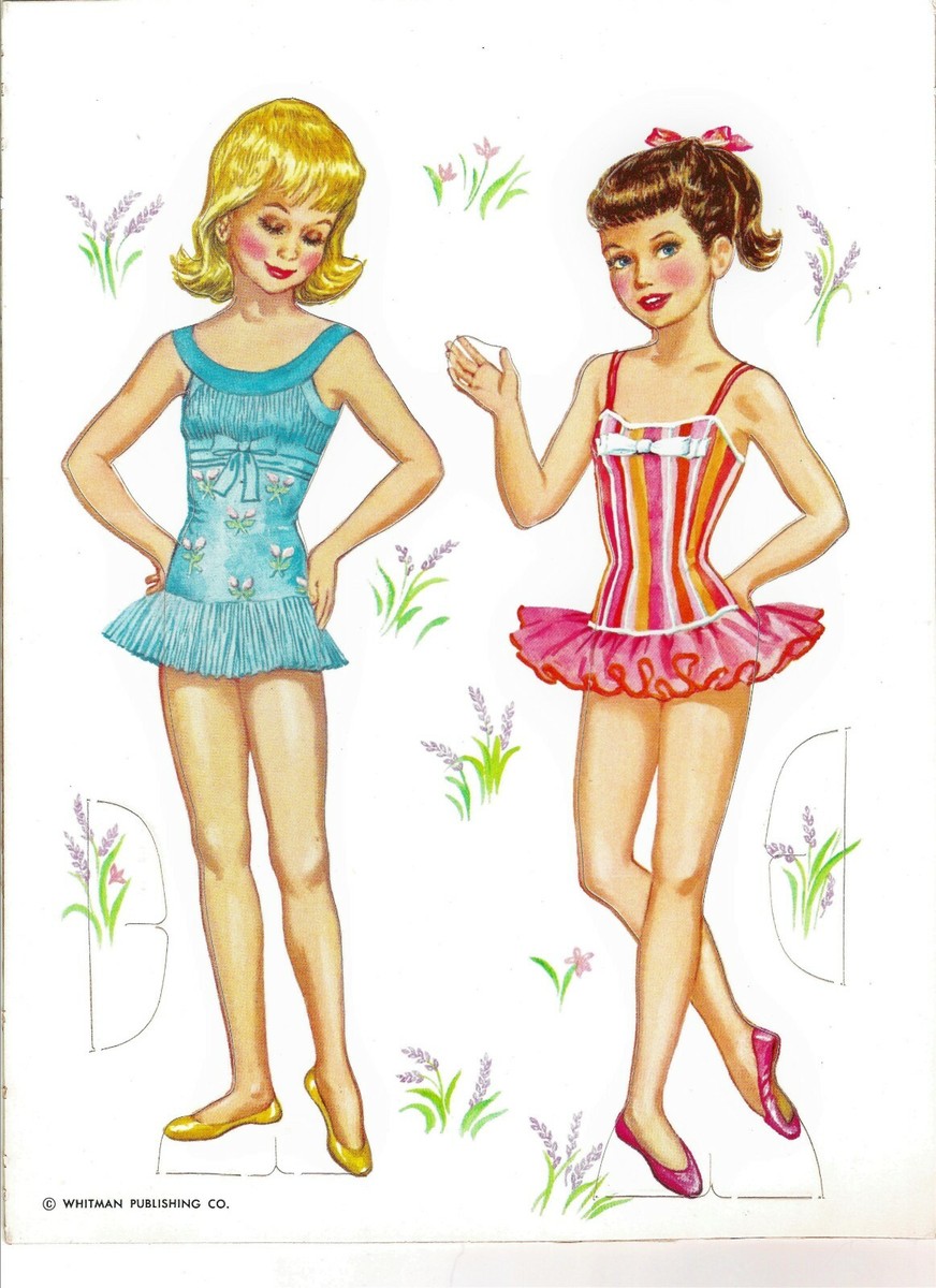 VINTAGE LITTLE BALLERINA PAPER DOLLS~CIRCA 1959 UNCUT~#1  REPRODUCTION~PRETTY SET | eBay