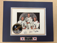 PRISTINE APOLLO 11 CREW SIGNED OFFICIAL PHOTO AUTOGRAPHS NASA ARMSTRONG FRAMED!