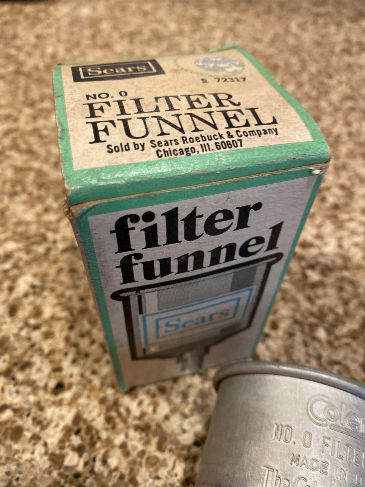 Vintage COLEMAN No. 0 FILTERING FUNNEL Aluminum Lantern / Stove Funnel