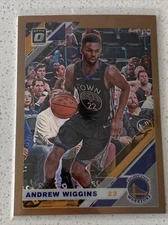 2019-20 Chronicles Optic Update Andrew Wiggins Bronze Prizm SSP 1st Yr. Warriors
