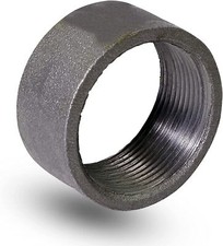 2" Black Merchant Steel Half Coupling with Female Connection
