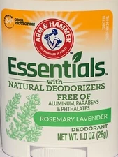6 PACK - ARM & HAMMER Essentials ROSEMARY LAVENDER 1.0 oz/ ea.