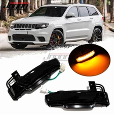 For Jeep Grand Cherokee 2011-2020 LED Dynamic Side Rear View Mirror Light Lamps