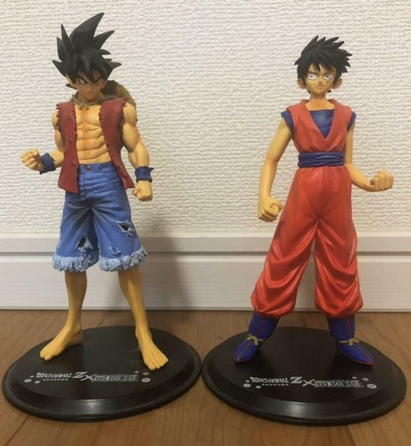 Banpresto Dragon Ball Z One Piece Dx Figure Luffy Goku Set Ebay