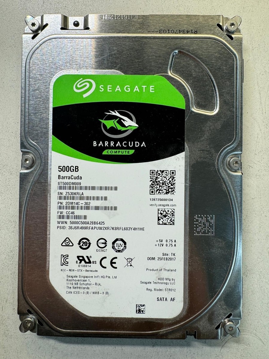 SEAGATE ST500DM009 2DM14C-302 500GB 7.2K RPM 32MB CACHE 6Gb/s SATA
