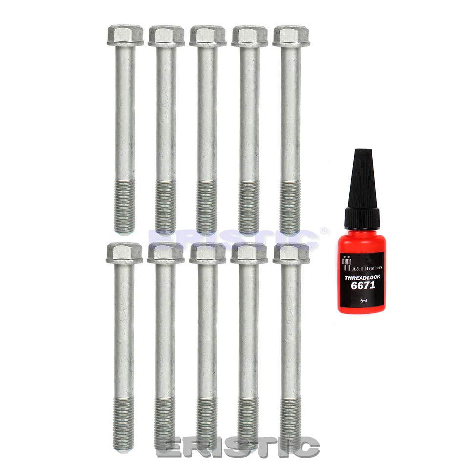 Fits 83-94 Mazda 626 MX-6 B2200 MVP 2.0L 2.2L 2.6L 3.0L SOHC Cylinder Head Bolts - Image 2 of 3