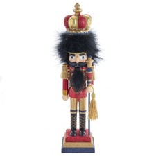 Hollywood Red  Gold Nutcracker King 18"