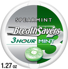 Breath Savers Spearmint Flavored Sugar Free Breath Mints, Tin 1.27 oz