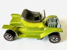 Hot Wheels Redline 1968 Hot Heap US Antifreeze Bent Slanted Glass Variation