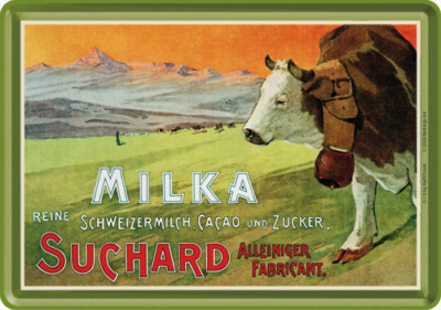 Nostalgic-Art Metal Postcard Milka Suchard 10x14cm