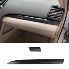 Carbon Fiber Central Console Dashboard Strip Trim 2pc For Toyota Camry 2007-2011