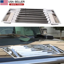 Chrome Hood Deck Vent Panel covers Accessories Trim Fit For Hummer H2 2003-2009