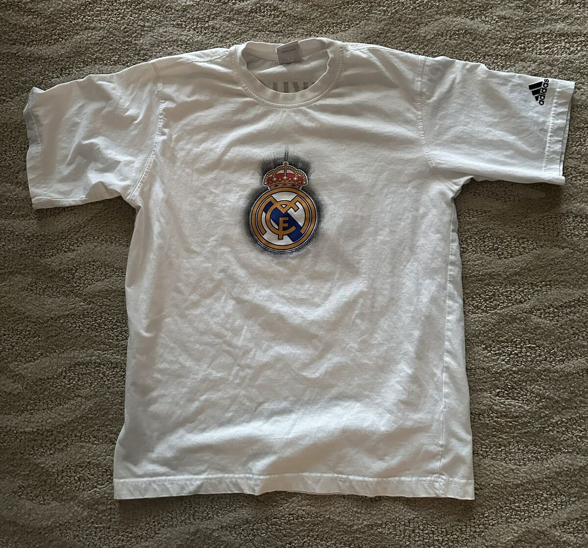 Vintage Real Madrid David Beckham T Shirt Adidas Size M Vintage Real Madrid David Beckham T Shirt Adidas Size M