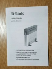 D-Link DSL-300G+ ADSL Modem - QUICK INSTALLATION GUIDE ONLY