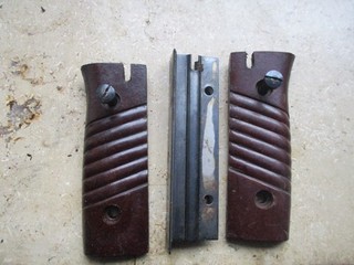 Manico baionetta originale in bachelite fucile Wehrmacht con timbro guerra mondiale