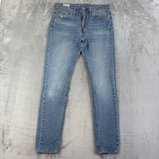 Levis 510 Skinny Fit Jeans W31 L34 Light Blue Slim Denim Mens