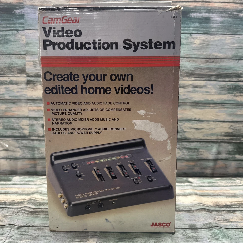 Controles de áudio e vídeo vintage Jasco CamGear sistema de produção de vídeo aprimorador #8455 - Imagem 2 de 4